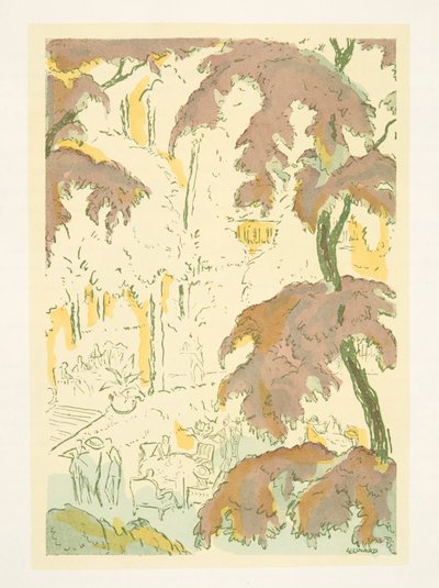 Illustrasjon fra Styl, utg. 1922 (sjablongtrykk) av German School