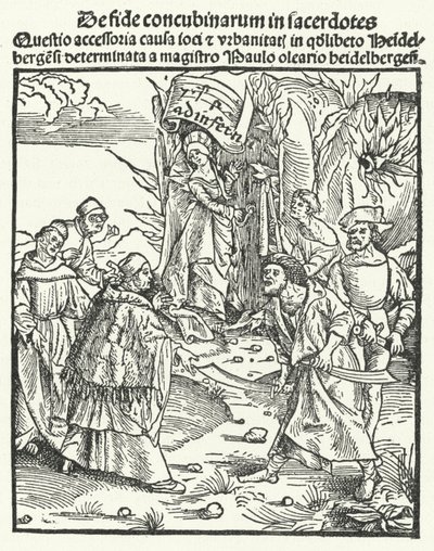 Illustrasjon fra et verk av Jakob Wimpfeling (gravering) av German School