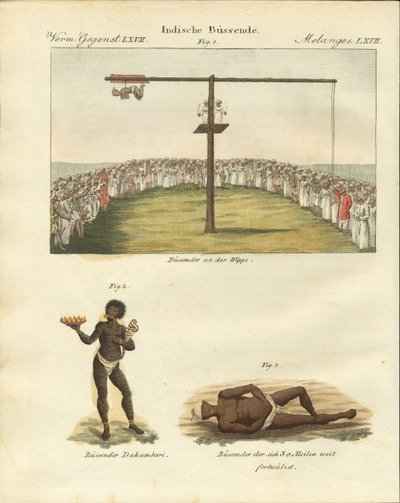Indisk expiator (farget gravering) av German School