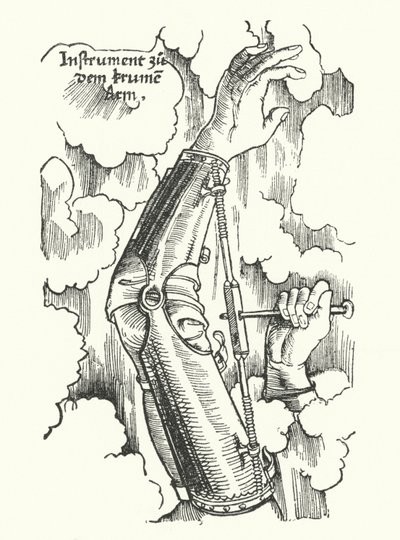 Instrument for behandling av en såret arm (gravering) av German School