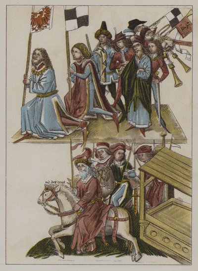 Investitur av Frederick I av huset til Hohenzollern som kurfyrst av Brandenburg ved konsilet i Konstanz av German School