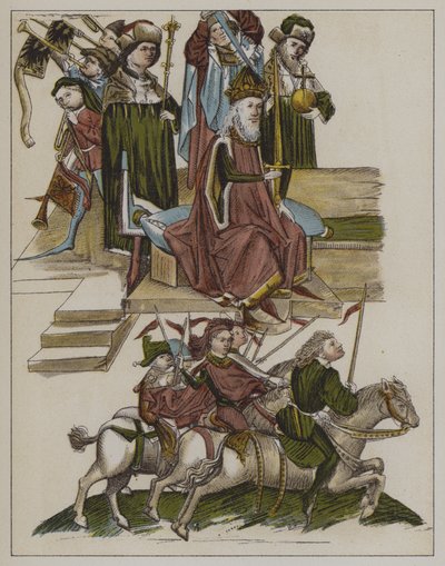 Investitur av Frederick I av huset til Hohenzollern som kurfyrst av Brandenburg ved konsilet i Constance, 18. april 1417 av German School