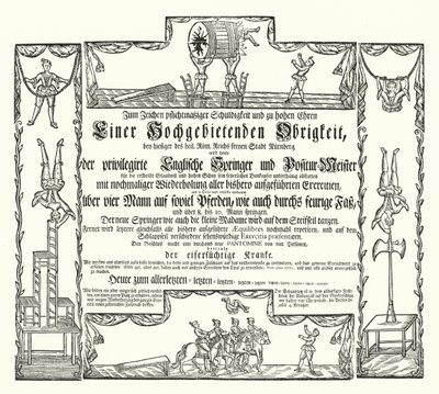 Invitasjon til et offentlig skue i Nürnberg (gravering) av German School