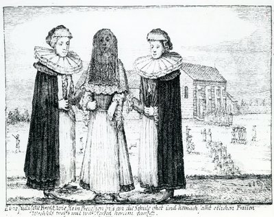 Jødisk bryllup (gravering) av German School