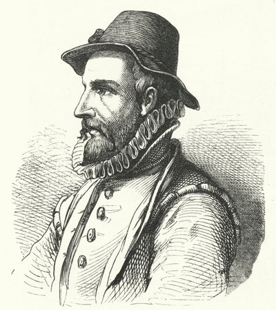 Johann Fischart , tysk forfatter og satiriker (gravering) av German School