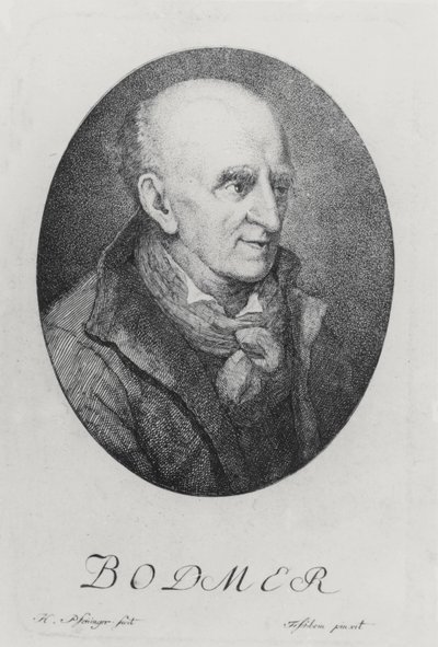 Johann Jacob Bodmer (gravering) av German School