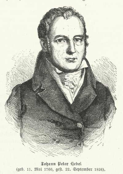 Johann Peter Hebel , tysk poet av German School