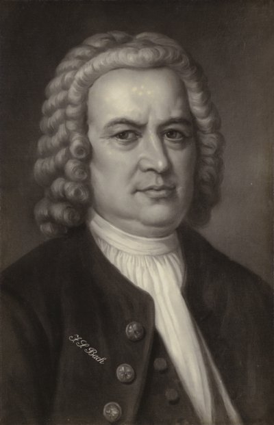 Johann Sebastian Bach , tysk komponist, organist, cembalo, fiolist og fiolinist fra barokkperioden (1685-1750) av German School