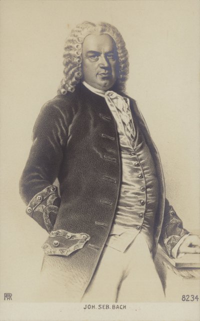 Johann Sebastian Bach , tysk komponist, organist, cembalo, fiolist og fiolinist fra barokkperioden (1685-1750) av German School
