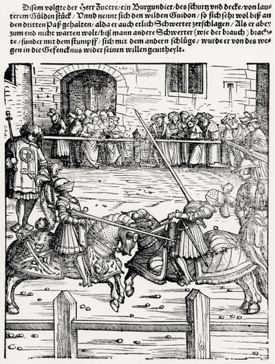 Jousting av German School