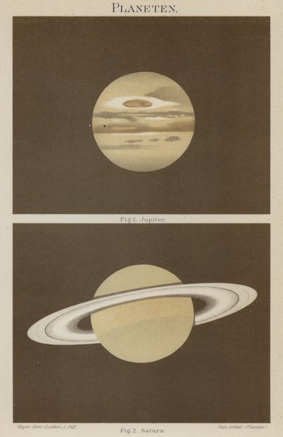 Jupiter og Saturn av German School