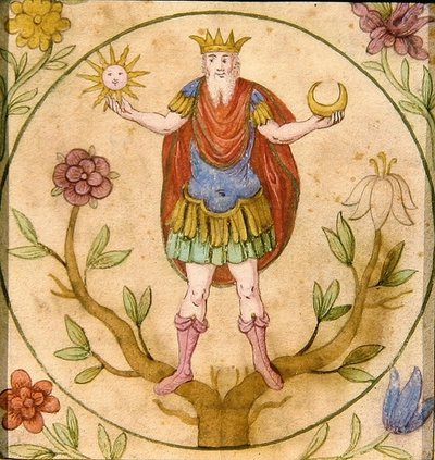Jupiter, ca. 1605 (gouache på papir) av German School