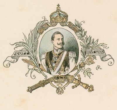 Kaiser Wilhelm II, tysk keiser og konge av Preussen (1859-1941) av German School