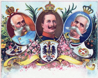 Kaiser Wilhelm II og hans allierte, 1899 av German School