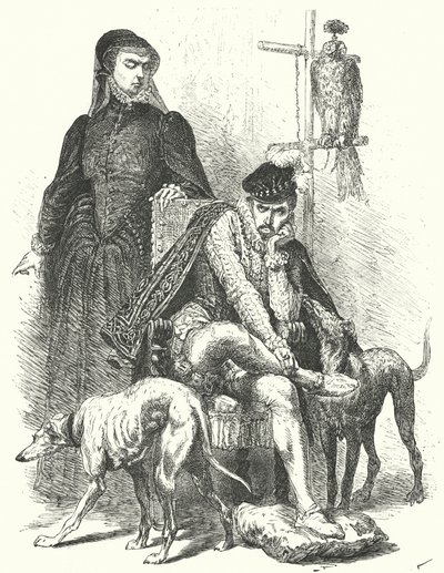 Kong Charles IX av Frankrike og hans mor, Catherine de