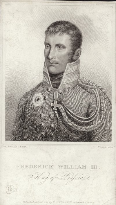 Kong Frederick William III av Preussen av German School