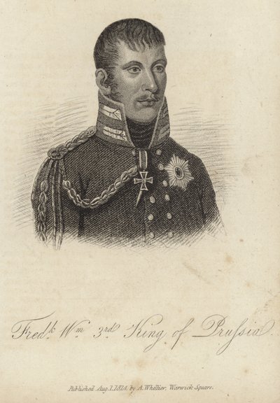 Kong Frederick William III av Preussen av German School