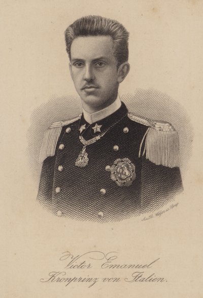 Kong Victor Emmanuel III av Italia da kronprinsen av German School
