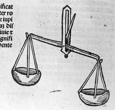 La Libra - i Traité de Johannes Angelo om de store forbindelsene til årenes revolusjoner og deres perfeksjoner. Augsburg, Erhard Ratdolt av German School