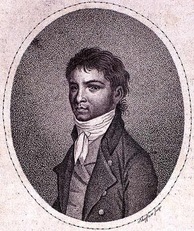 Louis van Beethoven (1712-73) gravert av Scheffner (mezzotint) av German School