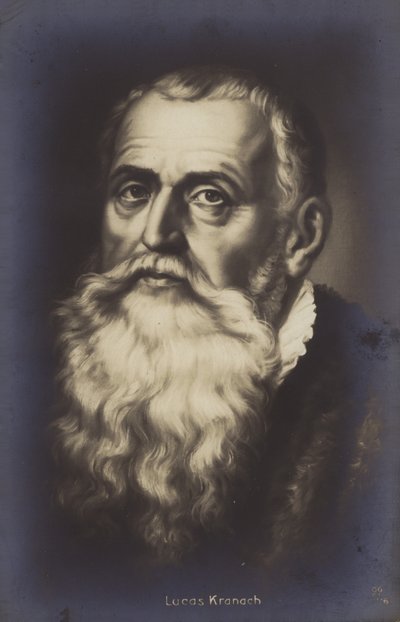 Lucas Cranach den eldre , tysk maler og grafiker (lito) av German School