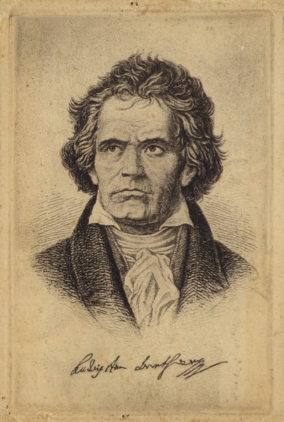 Ludwig van Beethoven , tysk komponist og pianist (1770-1827) av German School