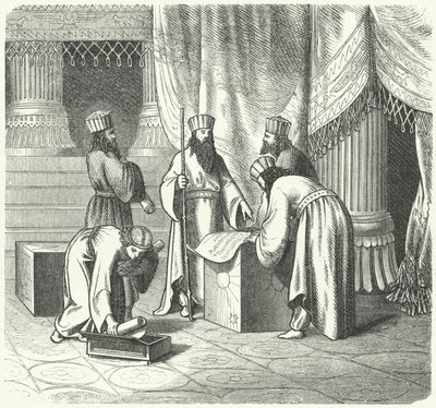 Magi, persiske zoroastriske prester (gravering) av German School