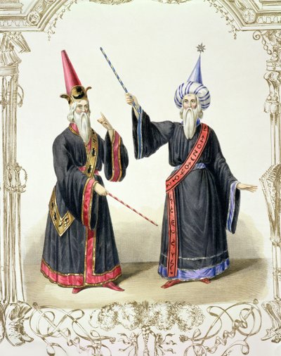 Magikere ved karnevalet i Berlin, 1836 av German School