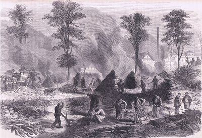 Lage kull til krutt, Cassells History of the War between France and Germany utgitt av Cassell and Company Limited, ca. 1890 (litho) av German School