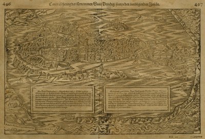 Kart over Venezia, av Sebastian Munster (1488-1552) publisert i Basel, ca. 1560 av German School
