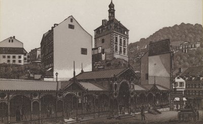 Markedsplass (litho) av German School