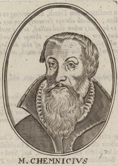 Martin Chemnitz , tysk luthersk teolog og reformator (gravering) av German School