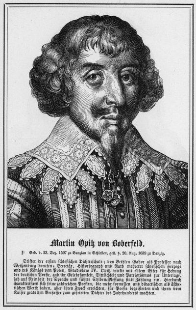Martin Opik von Boberfeld (gravering) av German School