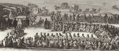 Møte i den polske nasjonalforsamlingen. Illustrasjon for Bilder-Atlas (gravering) av German School