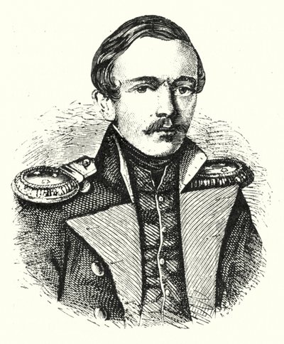 Mikhail Lermontov , russisk poet, forfatter og maler av German School