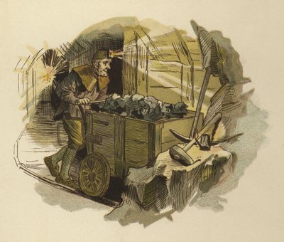 Miner (farge litho) av German School