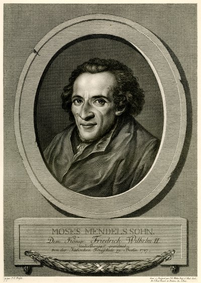Moses Mendelssohn av German School
