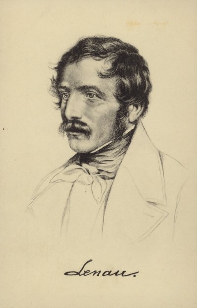 Nikolaus Lenau (1802–1850), østerriksk poet (litho) av German School