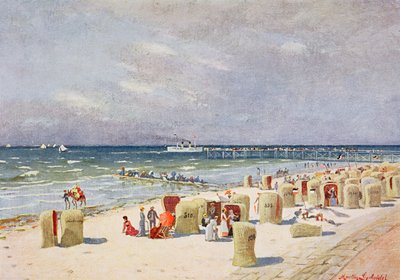På stranden på Norderney av German School