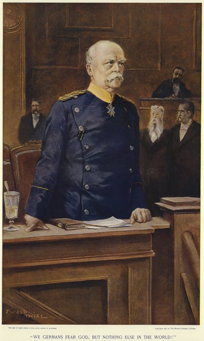 Otto von Bismarck under en tale til Riksdagen av German School