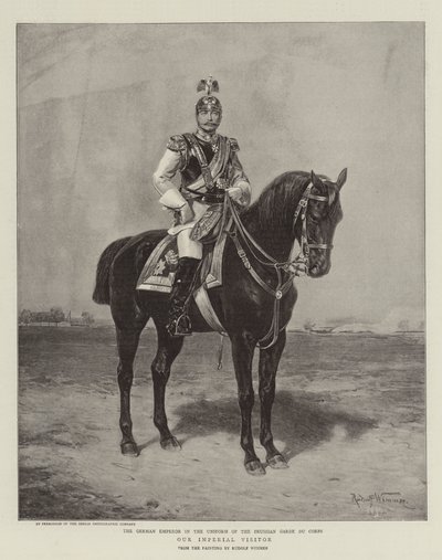 Vår keiserlige besøkende (litho) av German School