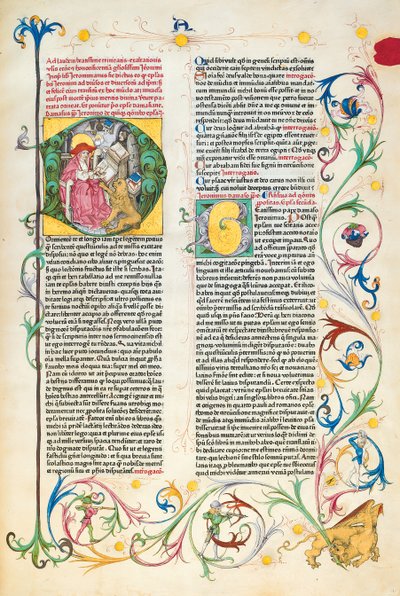 Side fra The Letters of Hierome Jeromes brev og avhandlinger, redigert av Adrianus Brielis av German School