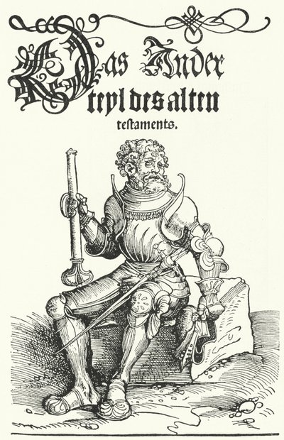 Side fra den første utgaven av Luthers gamle testamente (gravering) av German School