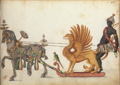 Sledeslede i parade, ca. 1640 av German School