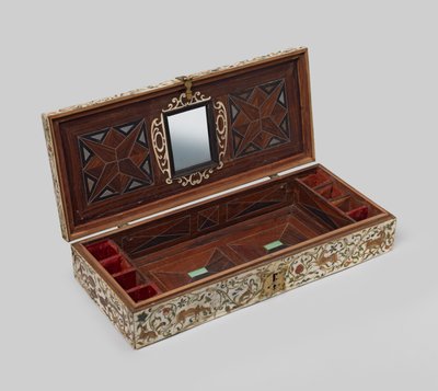 Malt ekteskapskrin i elfenben, 1600-99 av German School