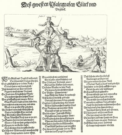 Brosjyre som håner vinterkongen, Frederick I av Böhmen, 1621 av German School