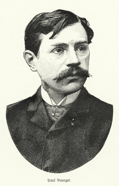 Paul Bourget , fransk romanforfatter (litho) av German School