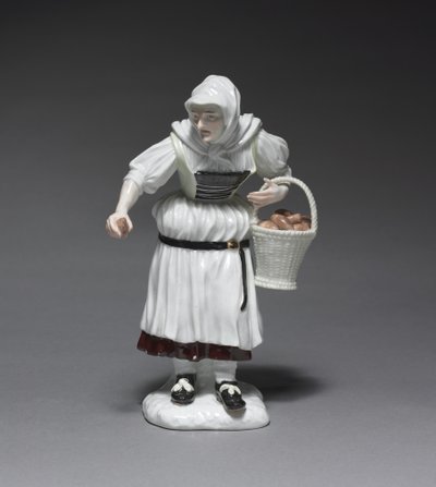 Bondekvinne, produsent Meissen Porselensfabrikk, Tyskland, modellert av Johann Joachim Kändler av German School