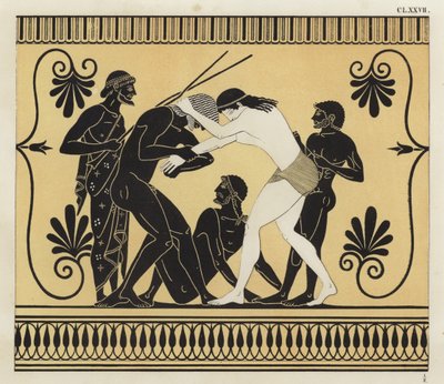 Peleus og Atalanta bryting av German School