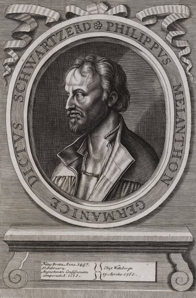 Philipp Melanchthon , tysk teolog fra den protestantiske reformasjonen av German School